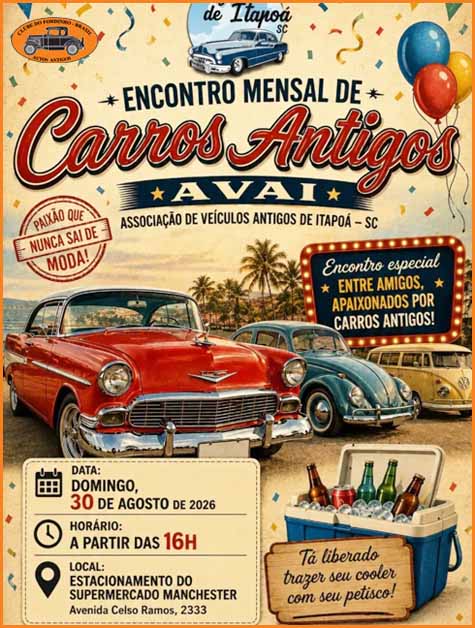 Encontro Mensal de Carros Antigos