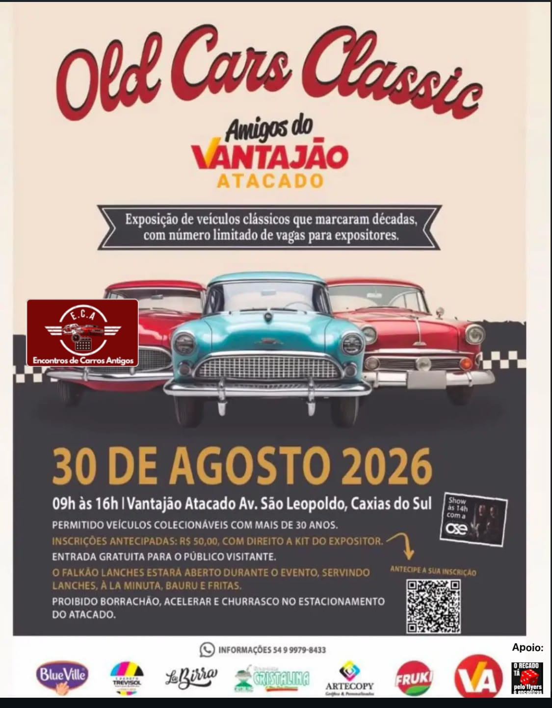 Old Cars Classic - Amigos do Vantajão Atacado - Caxias do Sul, RS
