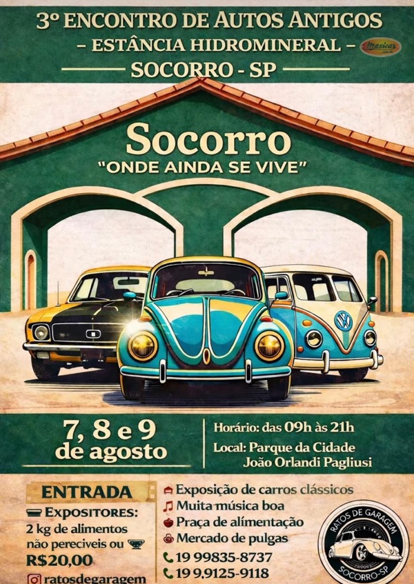 3º Encontro de Autos Antigos de Socorro, SP