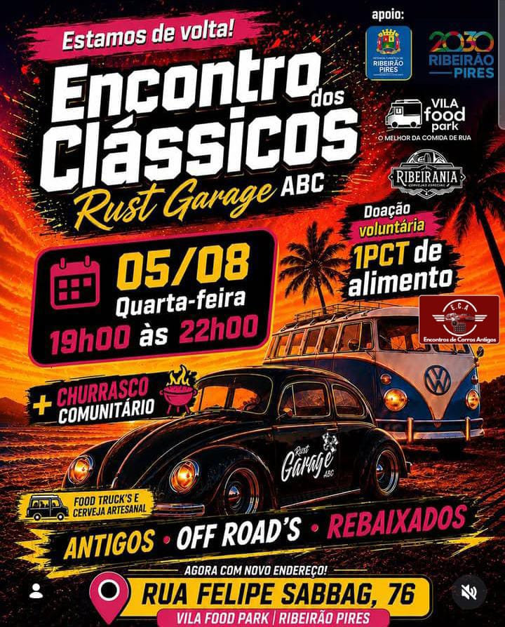 Encontro dos Clássicos Rust Garage ABC - Ribeirão Pires - SP