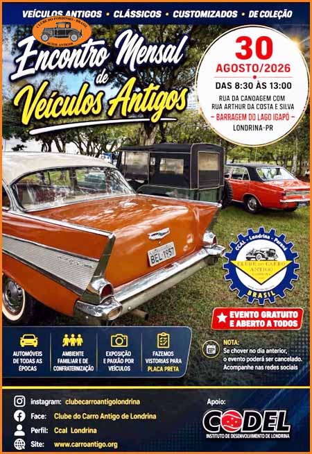 Encontro Mensal de Veículos Antigos