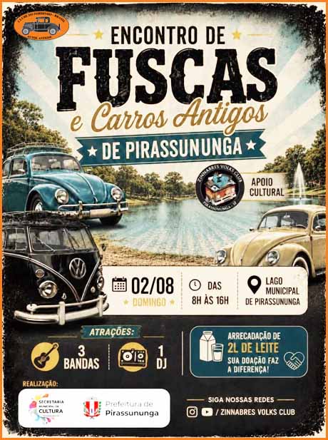 Encontro de Fuscas e Carros Antigos