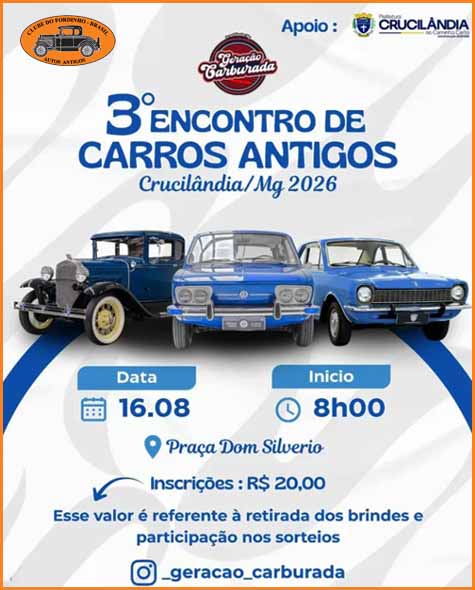3º Encontro de Carros Antigos