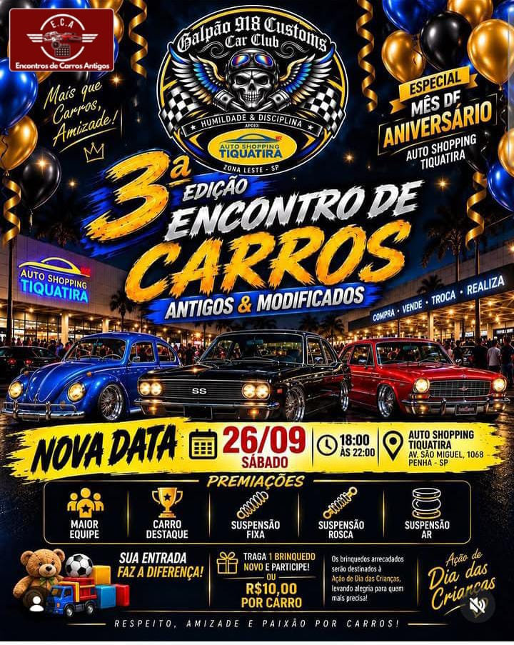3º encontro de carros antigos & modificados - São Paulo, SP