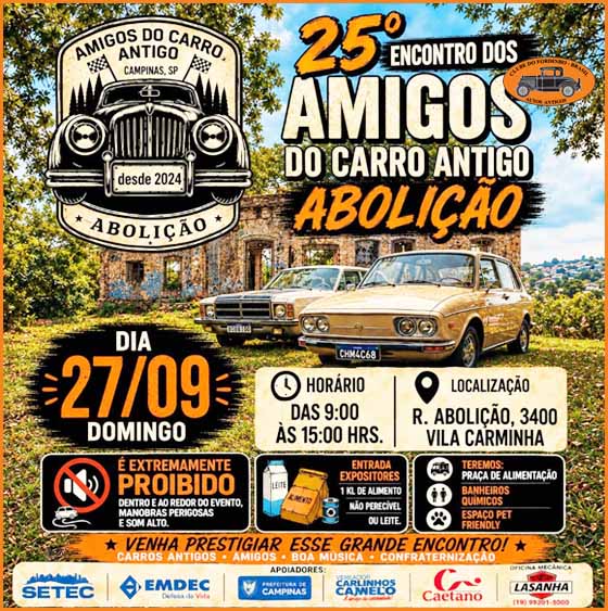 25º Encontro dos Amigos do Carro Antigo