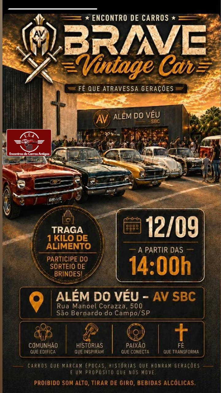 Encontro de carros Brave Vintage Car - São Bernardo do Campo, SP