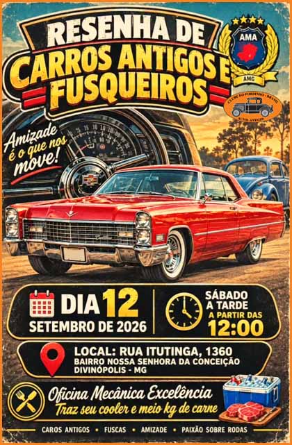 Resenha de Carros Antigos e Fusqueiros
