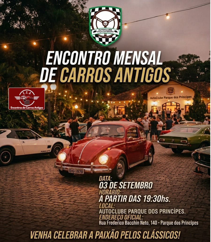 Encontro mensal AutoClube Parque dos Príncipes - São Paulo, SP