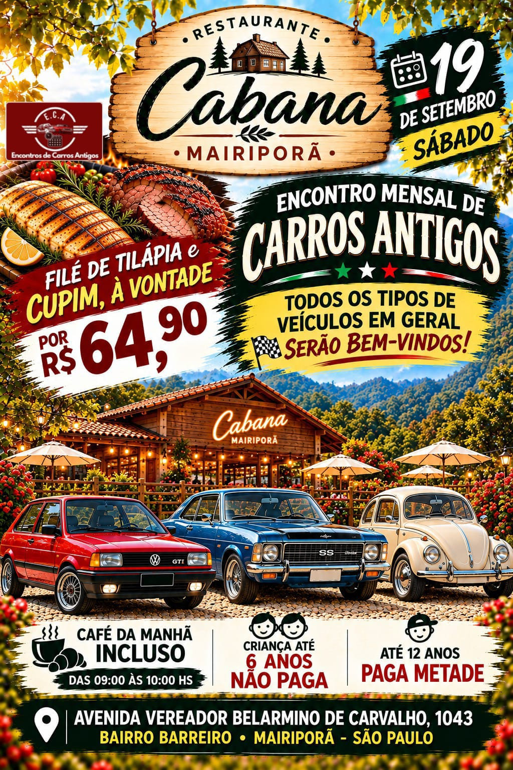 Encontro mensal na Fazenda Vale da Costela - Atibaia, SP