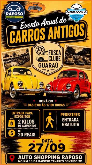 Evento Anual de Carros Antigos
