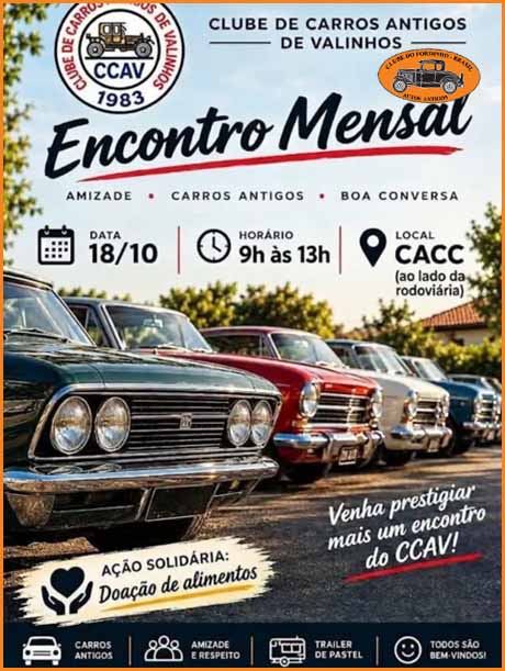 Encontro Mensal de Carros Antigos