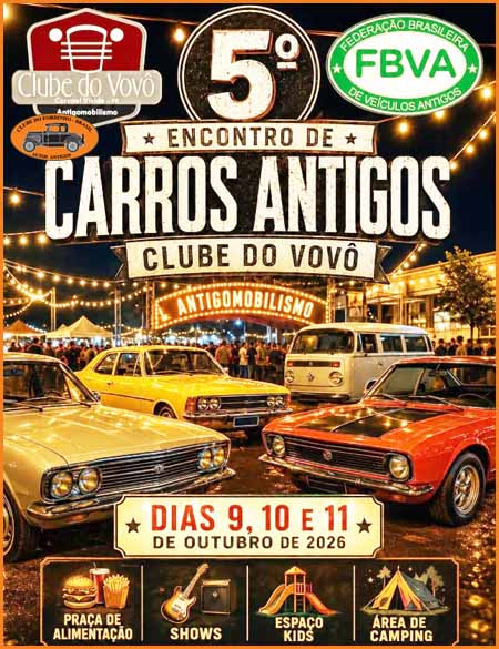 5º Encontro de Carros Antigos Clube do Vovô