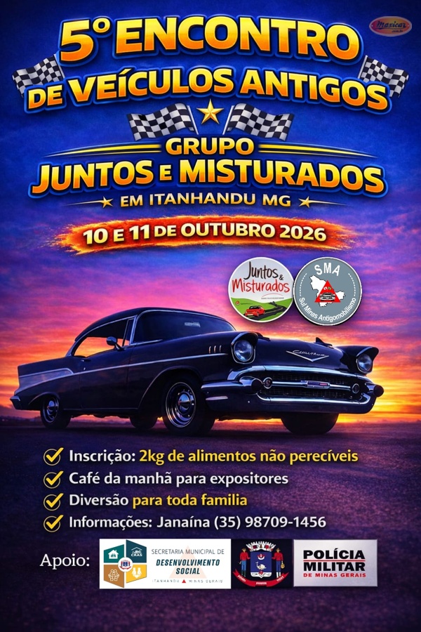 5º Encontro de Veículos Antigos de Itanhandu, MG