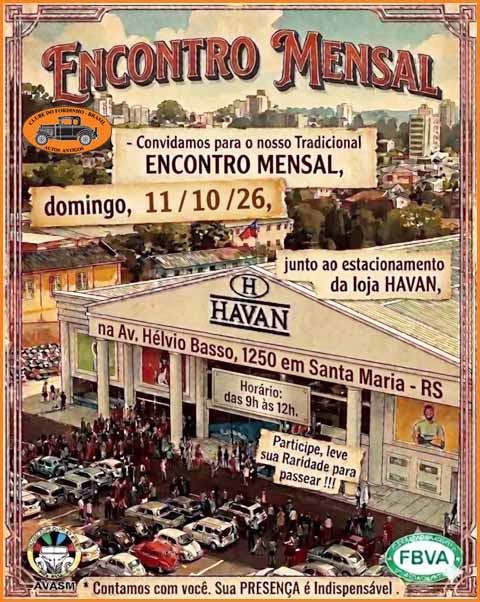 Encontro Mensal de Carros Antigos