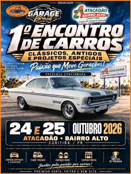 1º Encontro de Carros Clássicos e Antigos