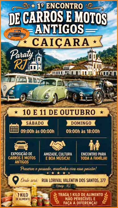 1º Encontro de Carros e Motos Antigas