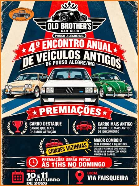 4º Encontro Anual de Veículos Antigos