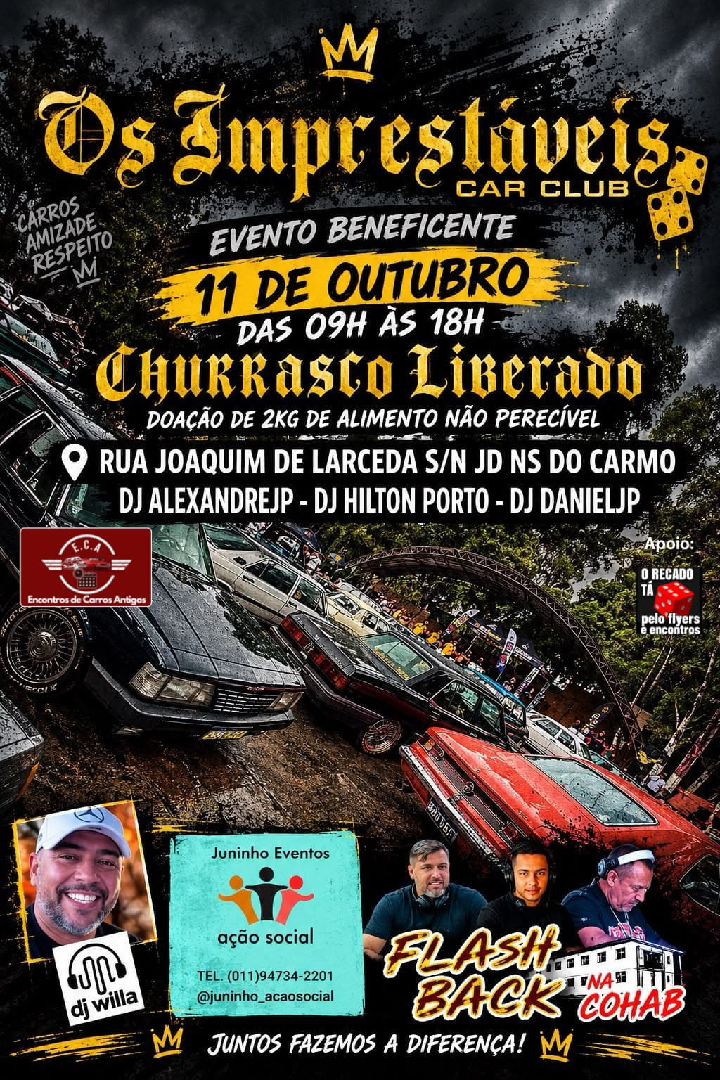 Os imprestáveis car club Eveinto Beneficente - São Paulo, SP