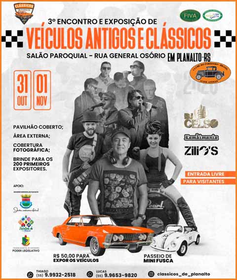 3º Encontro e Exposição de Carros Antigos