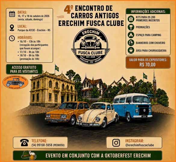 4º Encontro de Carros Antigos