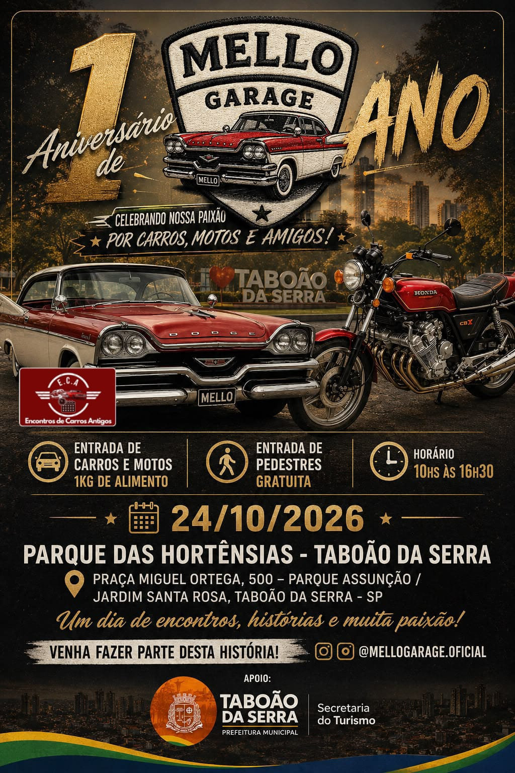 Aniversário de 1 ano Mello Garage - Taboão da Serra, SP