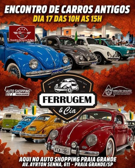 Encontro de antigos Ferrugem & Cia - Praia Grande, SP
