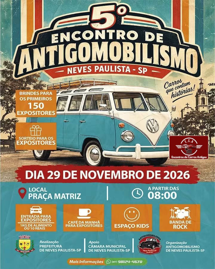 5º encontrode antigomobilismo - Neves Paulista, SP