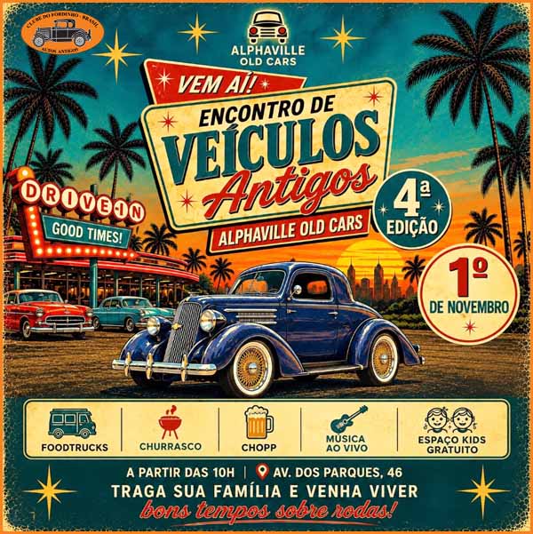 Encontro de Veículos Antigos - 4ª Edição