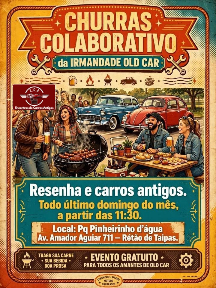 Churras Colaborativo da Irmandade Old Car - São Paulo, SP