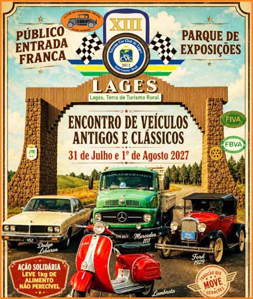 Encontro de Veículos Antigos e Clássicos
